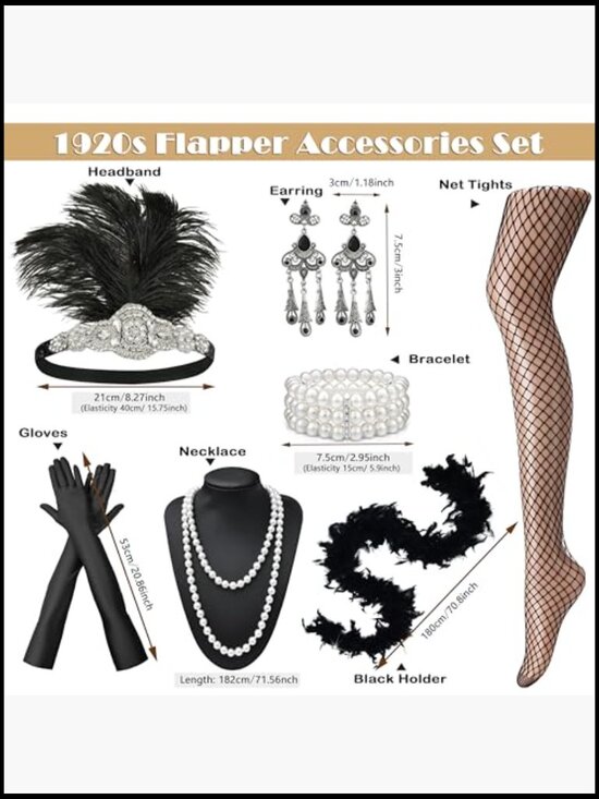 Flapper Long Chain Rhinestone Headpiece Headband Great Gatsby Party Accessory main image 4